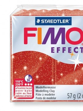 FIMO Effect 56g (8020-202) Vermelho brilhante