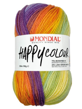 Novelo cor 495 do Happy Colours da Mondial 