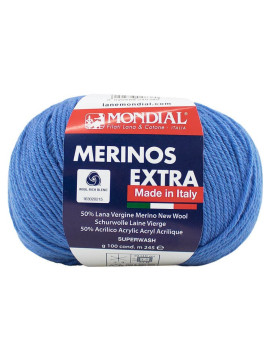 Novelo Merinos Extra Mondial cor 1 - Azul