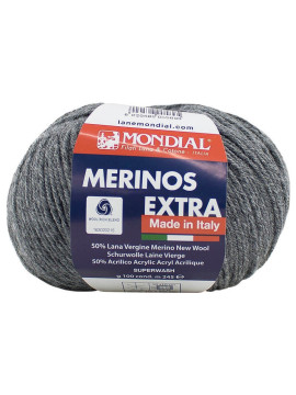 Novelo da cor 702 de Merinos Extra da Mondial